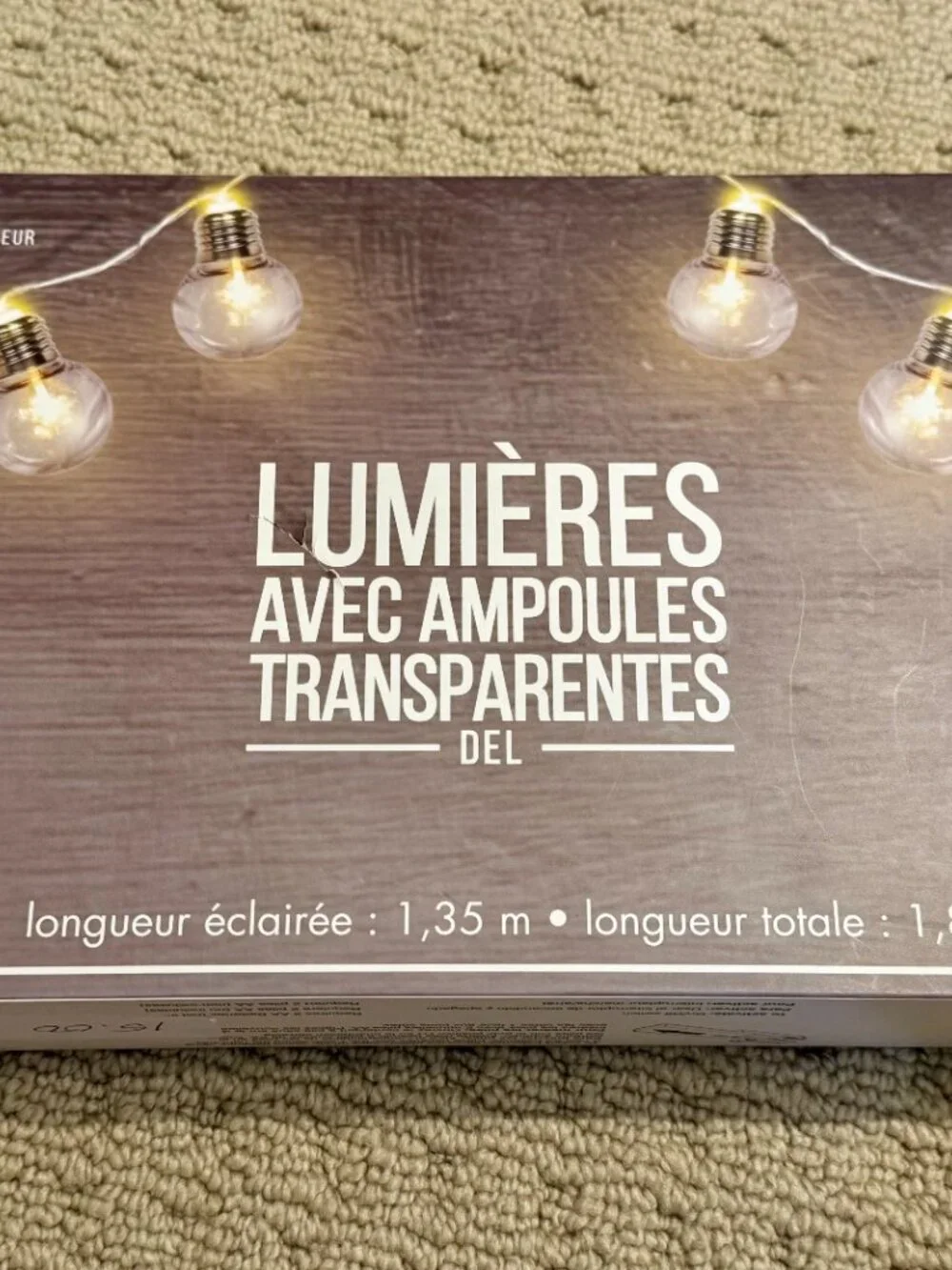 New LED Clear Bulb Lights Strand Indoor Only Battery Operated